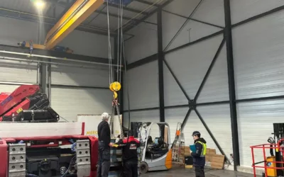 Installation d’un pont roulant de 10T dans l’usine MERGER