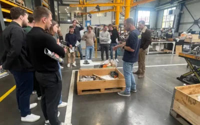 Visite des étudiants d’Hybria dans l’usine MERGER