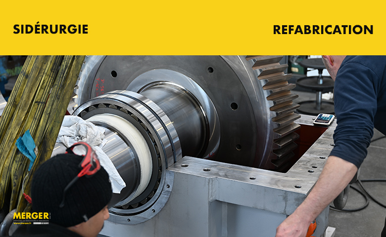 Refabrication d’un réducteur de vitesse Merger type NORPA 710 – Levage – Sidérurgie