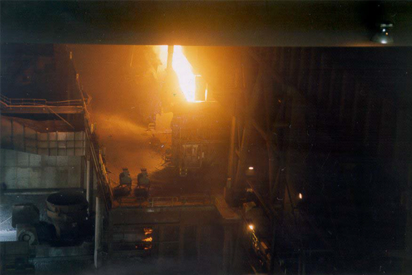 pont-de-production-conditions-flammes-poussieres-resistant-reducteur